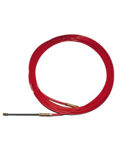 Cinta pasa-hilo acero/nylon 4mm-15m roja de atm