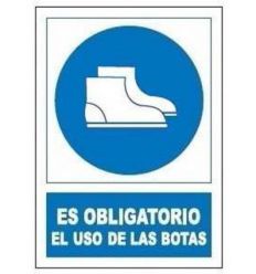 Señal obligatoria uso botas so801 de jg señalizacion