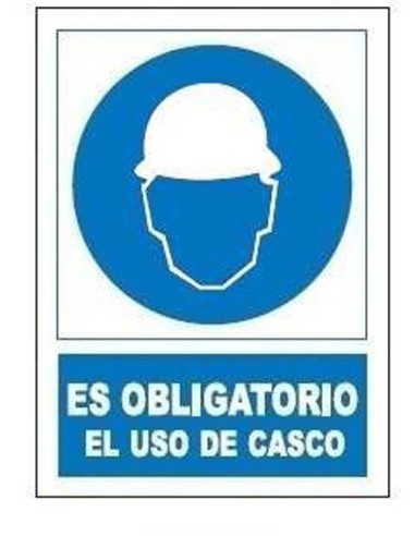 Señal obligatoria uso casco so800 de jg señalizacion