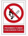 Señal prohibido fumar/encen.fuego sp853 de jg señalizacion