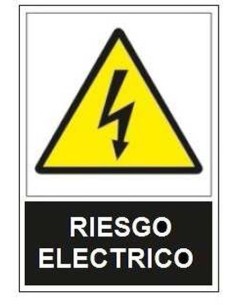 Señal adv.riesgo electrico sa1000 de jg señalizacion