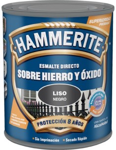 Hammerite metalico liso 750ml verd os de hammerite caja de 6