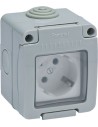 Base 19071 doble ttl estan.ip55 16a-250v de famatel caja de 9