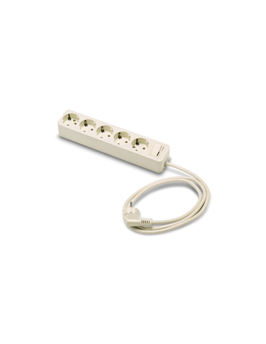 Enchufe múltiple 5 tomas TT blanca Famatel 2625 con interruptor + 1,5m