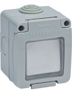 Interrup.19038 timbre estanco 10a-250v de famatel caja de 8