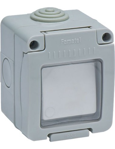 Interrup.19038 timbre estanco 10a-250v de famatel caja de 8