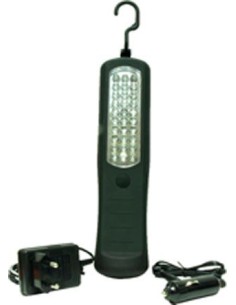 Lampara taller 30leds salki 12v/220v bat de salki