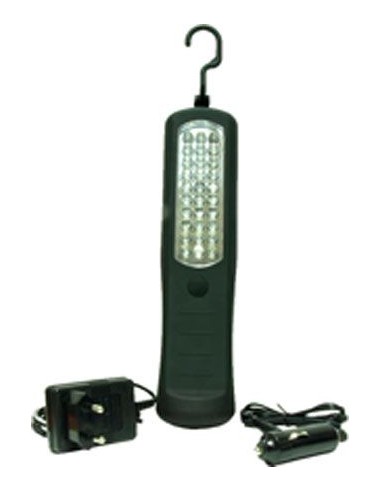 Lampara taller 30leds salki 12v/220v bat de salki