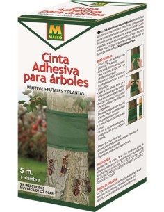 Cinta adhesiva p/arbol 5m+alambre 231401 de garden caja de 12