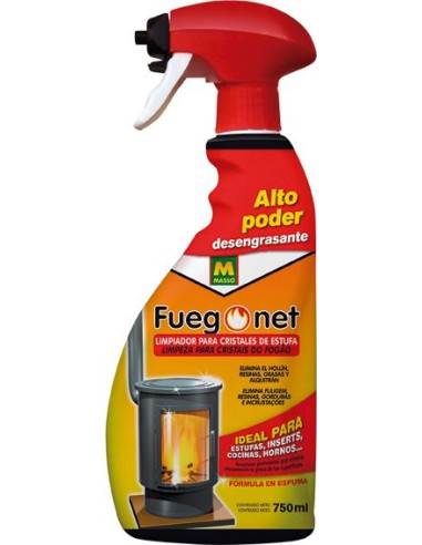 Limpiaestufas fuego net 231017-750ml de fuego net