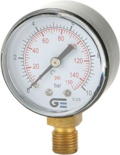 Manometro radial 3820-10 0-10b-0.150psi de genebre