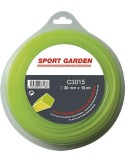 Hilo nylon cuadrado c3015/npm30015q/a 3mmx15m de sport garden