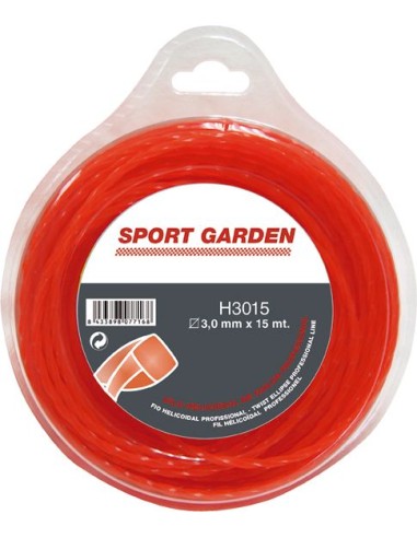 Hilo helicoidal h3015/3mmx15m de sport garden