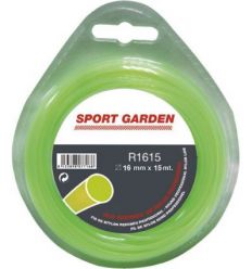 Hilo nylon redondo r1615-1,6mmx15m de sport garden