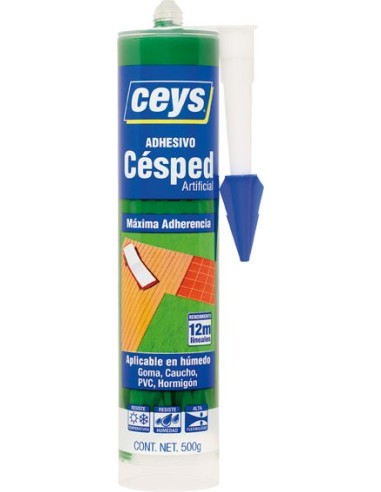 Adhesivo cesped 507256 500gr cartucho de ceys caja de 12