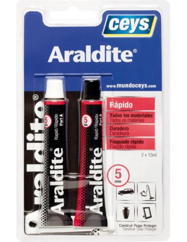 Araldite rapido 510207 15+15ml blister de ceys caja de 6