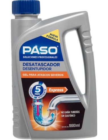 Desatascador profesional gel 705011 1lt de paso profesional