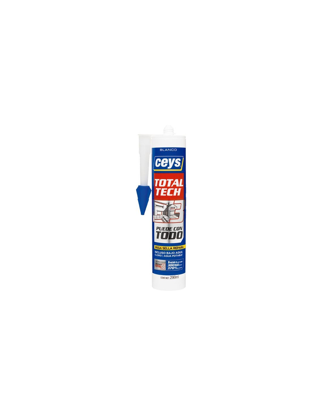 ▷ Total tech xpress 507216 290ml cartucho blanco de ceys ®