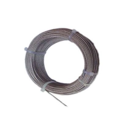 Cable acero inox c/d 02/7x07+0 de cables y eslingas caja de 100
