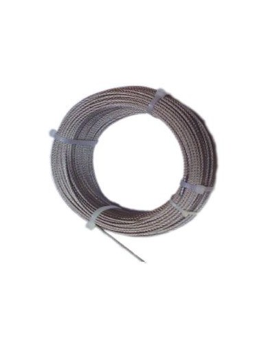 Cable acero inox c/d 02/7x07+0 de cables y eslingas caja de 100