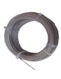Cable acero inoxidable con d 08/7x19 + 0 de cables y eslingas caja de 100 unidades