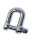 Grillete cabeza punzón galvanizado 3/16"-3mm de cables y eslingas caja de 25 unidades