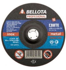 Disco c.metal 50301-230x3x22 prof.a24rbf de bellota caja de 25