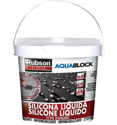 Silicona liquida sl3000 1139782-5kg negr de rubson