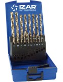 Juego brocas 1466/25274 hss-co.19pz con plas de izar