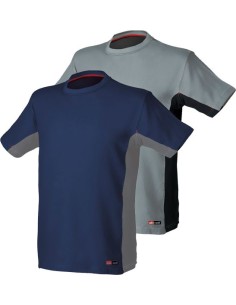 Camiseta stretch 8175 azul/gris t-l de starter