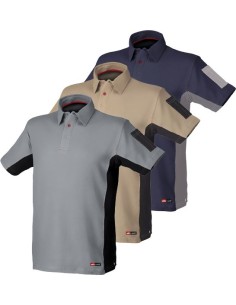 Polo stretch gris/negro 8170 t-m de starter