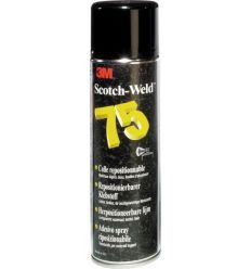Adhesivo reposicionable s75 500ml spray de 3m caja de 12