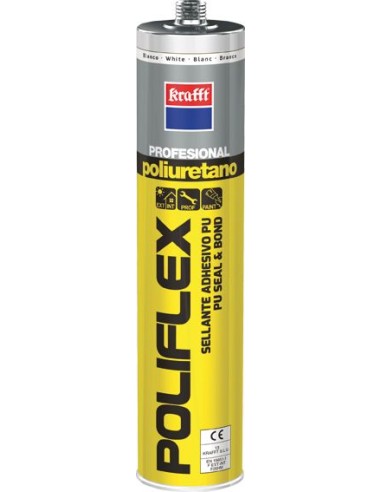 Masilla poliu.poliflex 50013 gris 300ml de krafft caja de 12