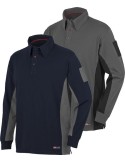 Polo stretch m/larga gris/negro 8173 talla-l de starter