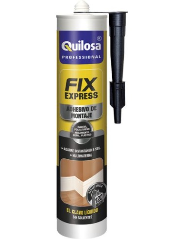 Silicona montaje fix express 18937-375gr de quilosa caja de 12