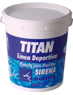 Pintura piscina sirena al agua 04l de titan