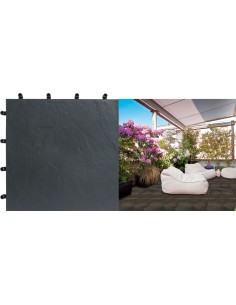 Loseta blacknite polipropi.40x40 negro de nortene