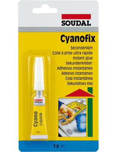 Adhes inst.cyano univ.03gr 100072 de soudal caja de 12 unidades