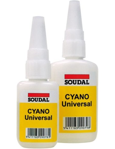 Adhes inst.cyano univ.50gr 127375 de soudal caja de 12 unidades