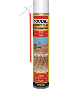 Espuma teja 750ml manual 118838 gris de soudal caja de 12