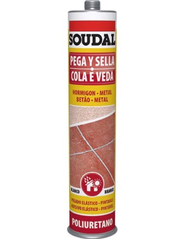 Masilla poliuretano 300ml-115793 blanc de soudal caja de 12