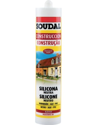 Silicona neutra 300ml-115786 bco. de soudal caja de 12 unidades