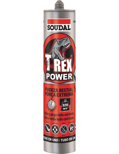 Polimero t-rex power 290ml-119907 bco de soudal caja de 12