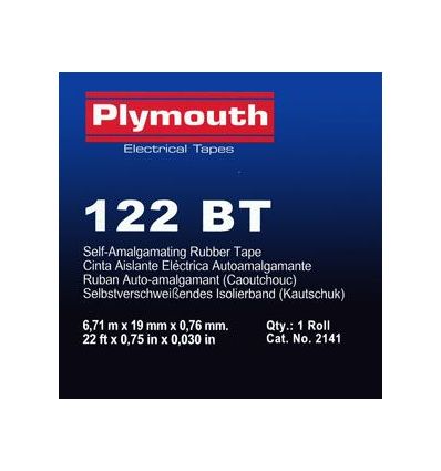 Cinta autosold.bt 2141-6,7mx19mm negra de plymouth