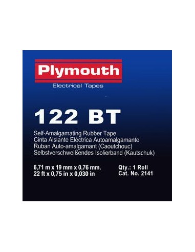 Cinta autosold.bt 2141-6,7mx19mm negra de plymouth