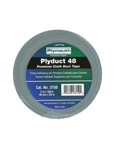 Cinta americana 3150-55mx48mm grisplata de plymouth