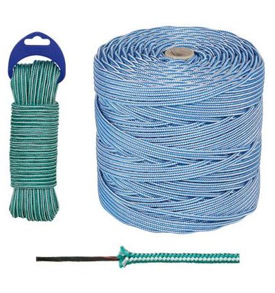 Bobina cuerda bicolor 04mm/200ml azul/bl de rombull ronets