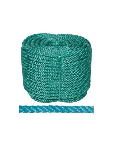 Rollo cuerda plastico 4/c 10mm-100mt ver de rombull ronets