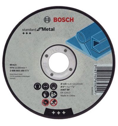 Disco abrasivo 115x2,5x22,23mm c.metal de bosch construccion /