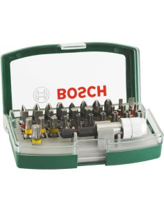 Set atornillar 32 piezas c/puntas seg. de bosch bricolaje